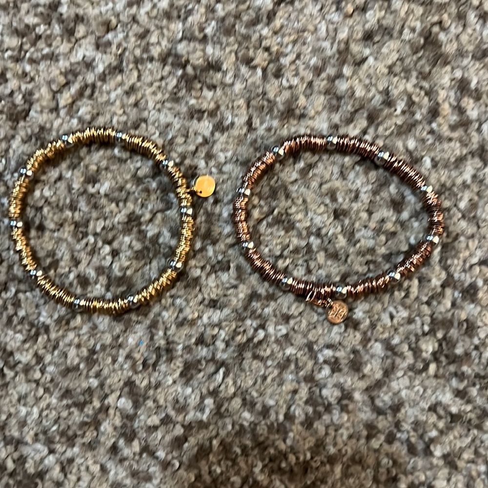Rustic Cuff gold bracelets EUC Buy 1 or buy them all - Picture 3 of 7